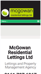 Mobile Screenshot of mcgowanlettings.co.uk